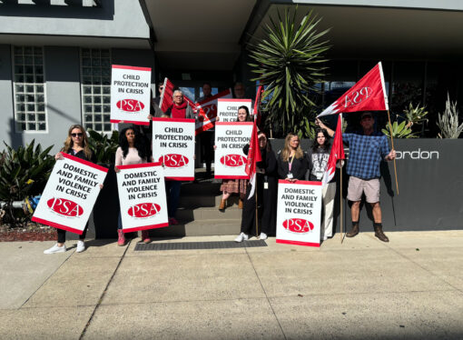 Child protection workers rally over child safety in Coffs Harbour